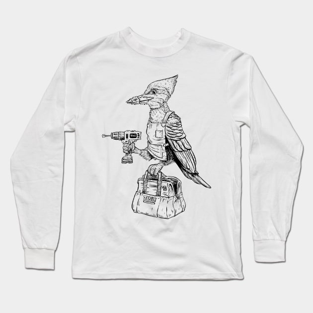 Workers Comp Long Sleeve T-Shirt by AJIllustrates